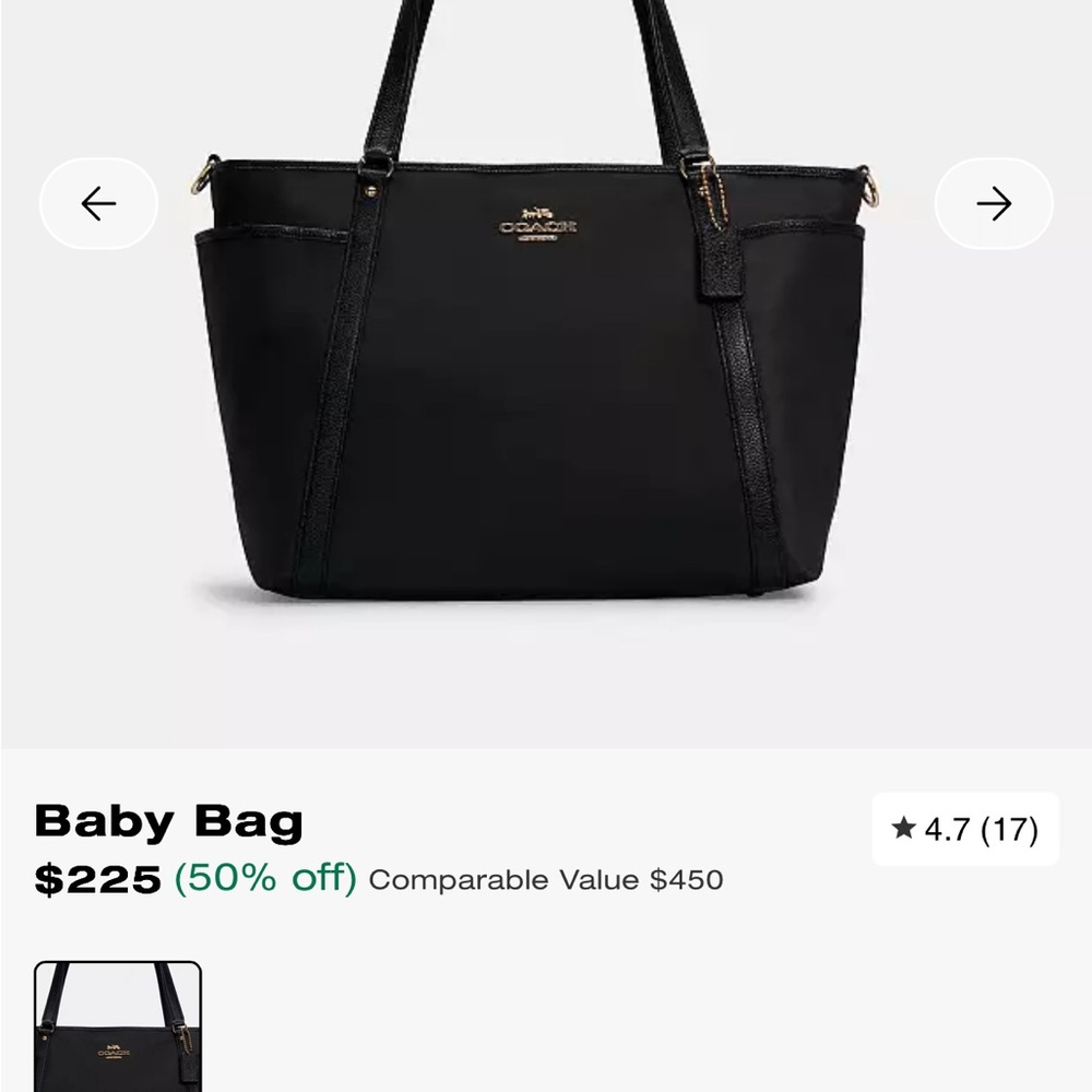 Coach Baby Bag